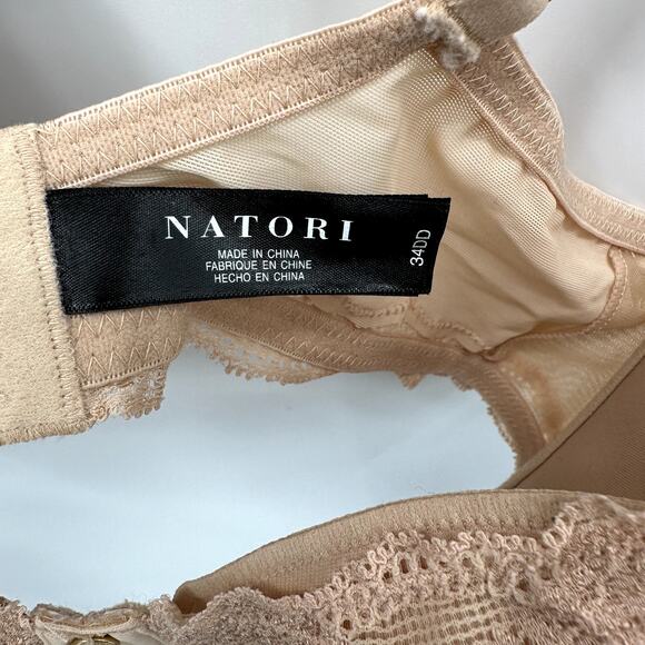 NATORI Pure Allure Full Figure Contour Bra in Nude // 34DD - Picture 5 of 9